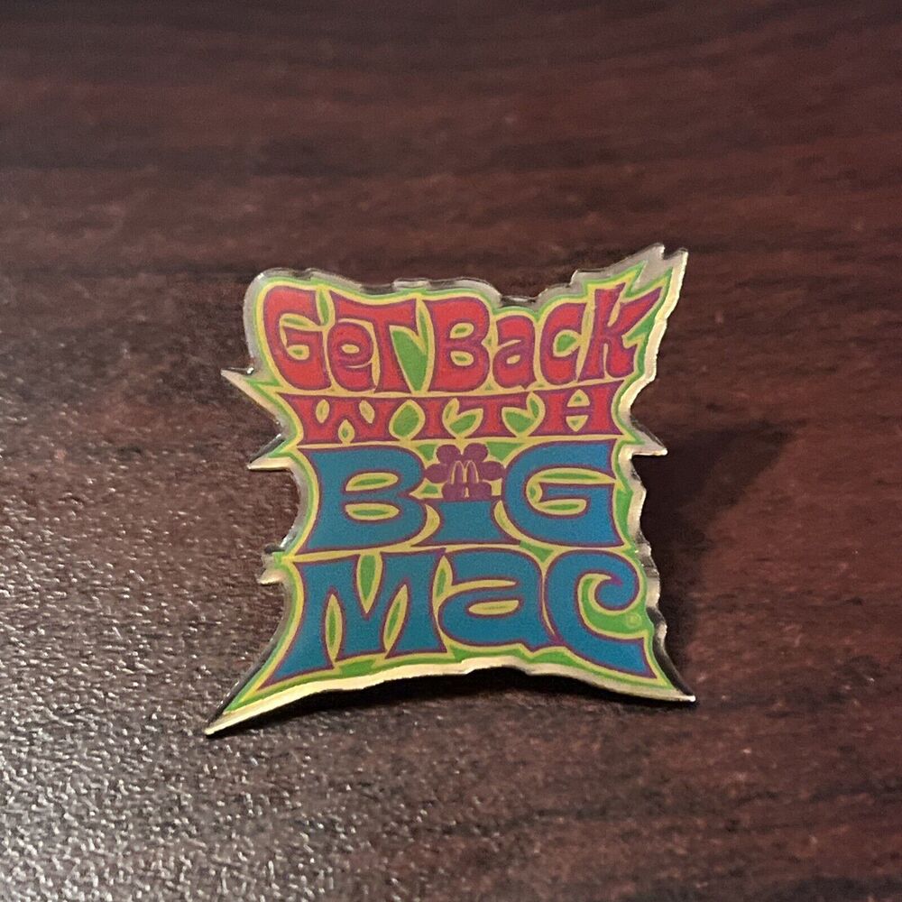 McDonald’s Get Back With Big Mac Employee Lapel Pin